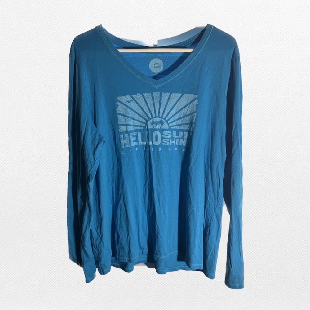 Life is good blue long sleeve